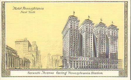 Hotel Penn Postcard