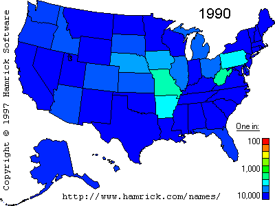 Statler Surname Distribution