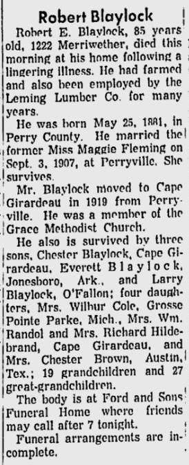 Blaylock, Robert Emmett