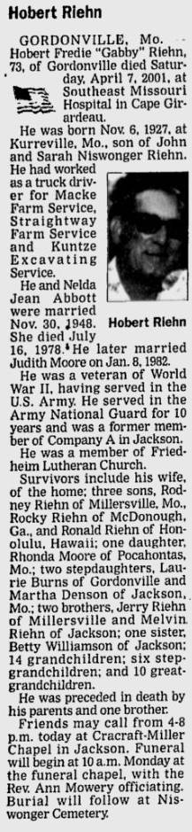 Riehn, Hobert Fredie "Gabby"